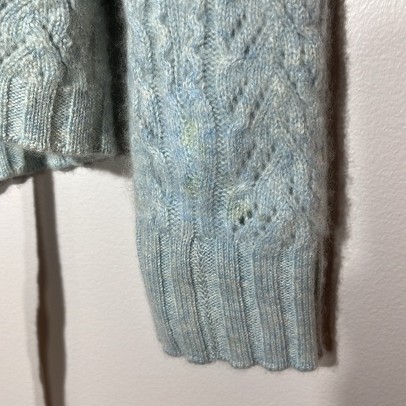Neiman Marcus 100% Cashmere Women's Sweater Size M Light Blue/Aqua READ - Picture 5 of 5
